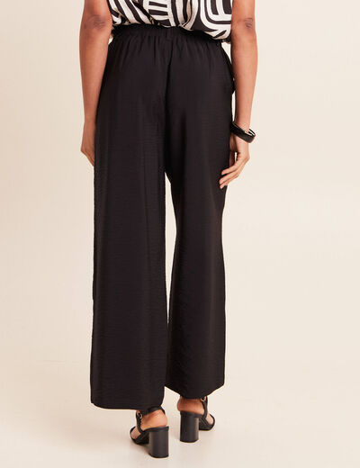 Pantalon magique Le R&eacute;versible large noir femme