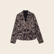 Veste droite r&eacute;versible noir femme