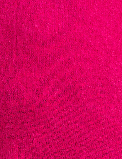 Pull manches longues rose fushia femme