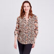 Chemise manches longues beige femme