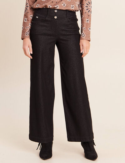 Pantalon Magique L'Enfilable denim noir femme