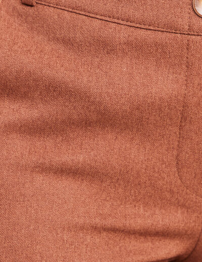 Pantalon camel femme
