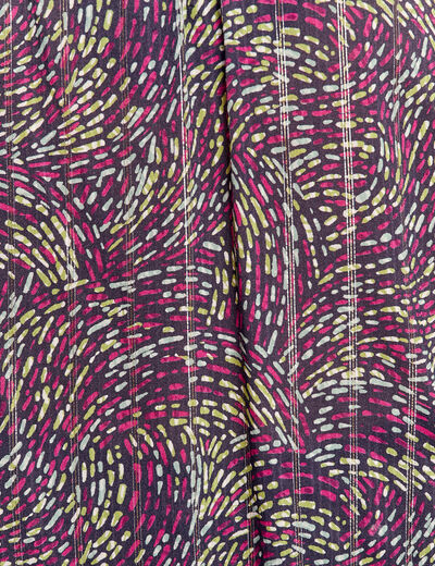 Blouse manches 3/4 multicolore femme