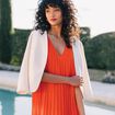Veste cintrée ecru femme