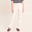 Jean taille haute sable femme