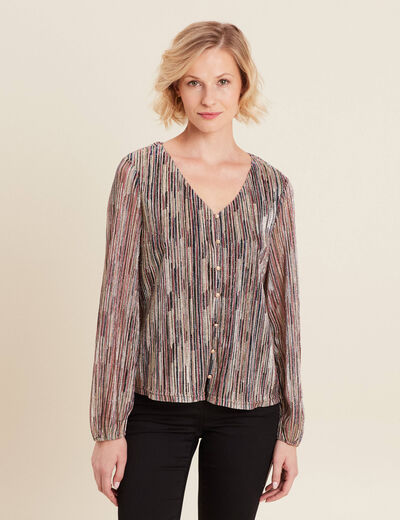 T-shirt manches longues rose femme