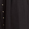 Robe midi évasée satin noir femme