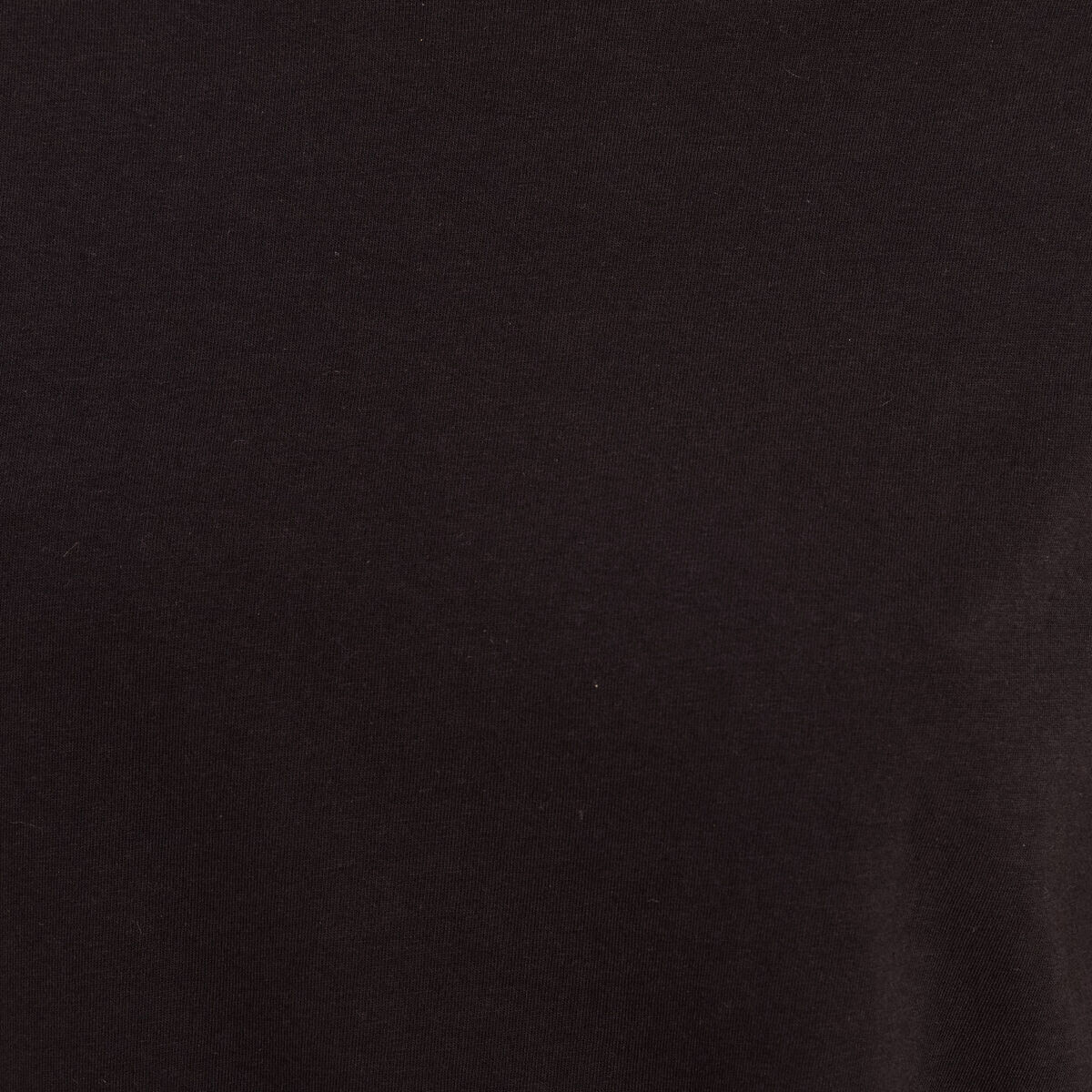 T-shirt col rond manches courtes noir femme