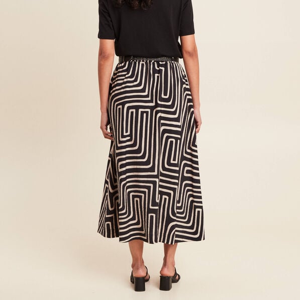 jupe longue evasee fendue noir femme Jupe longue évasée fendue noir femme
