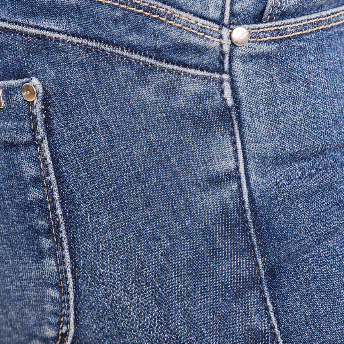 Jean magique L'Unique coupe ajust&eacute;e denim double stone femme