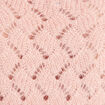 Pull manches longues ajour&eacute; vieux rose femme
