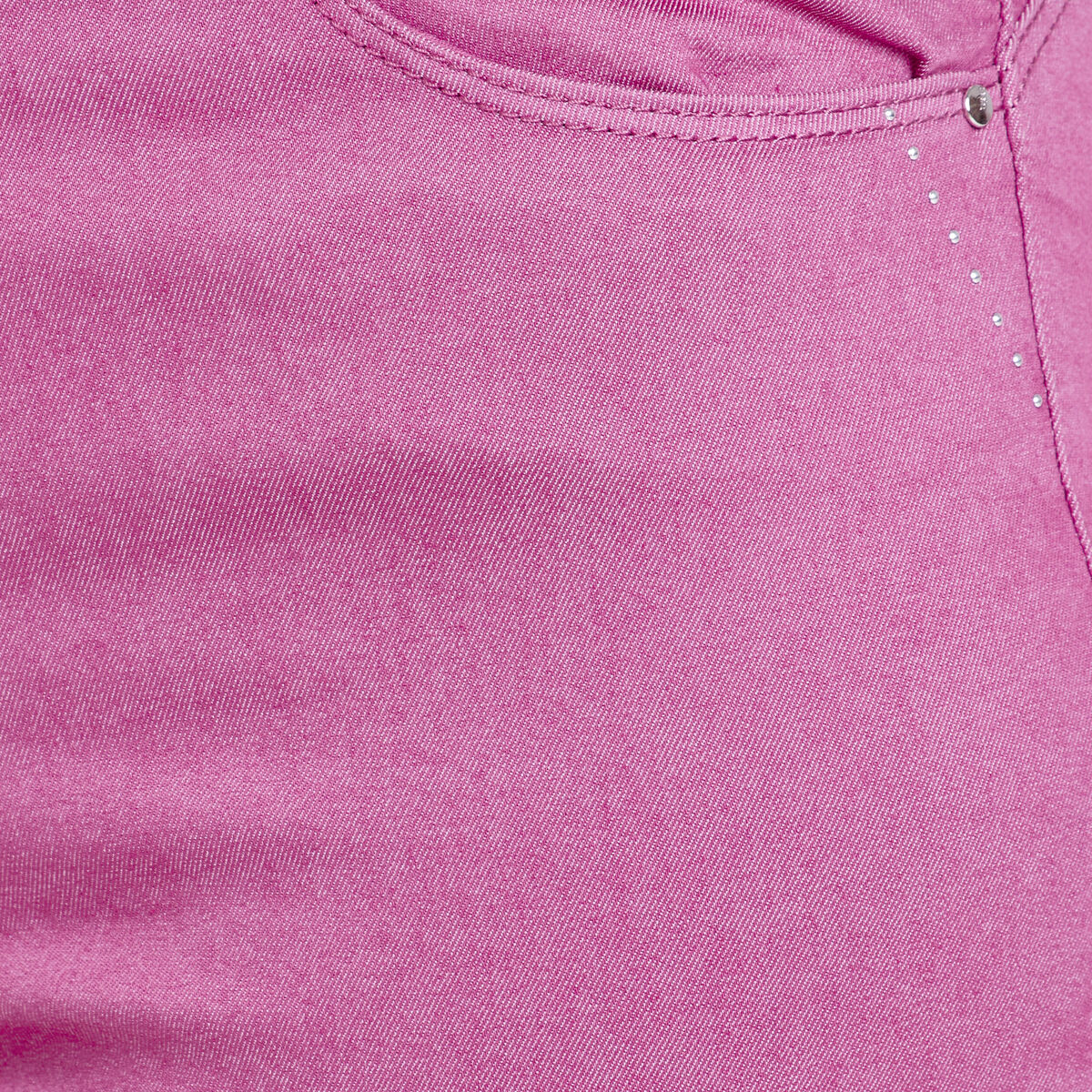 Pantacourt droit taille haute violet femme