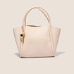 Sac cabas détail pampille sable femme