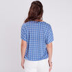 T-shirt à manches courtes bleu foncé femme
