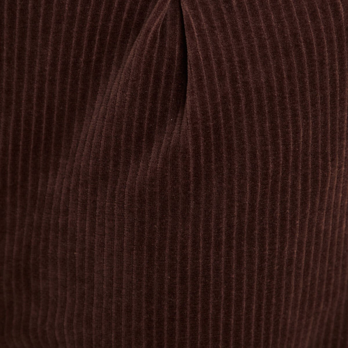 Pantalon large velours marron femme