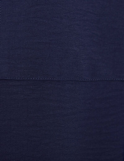 Chemise manches longues bleu marine femme