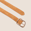 Ceinture en cuir marron femme