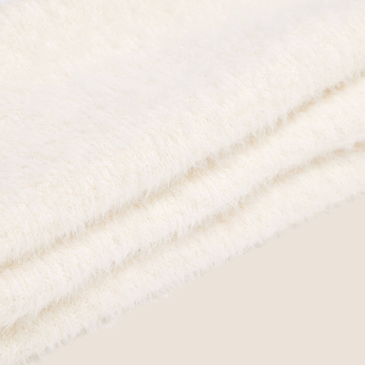 &Eacute;charpe avec broderies ecru femme
