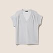 T-shirt manches courtes ecru femme