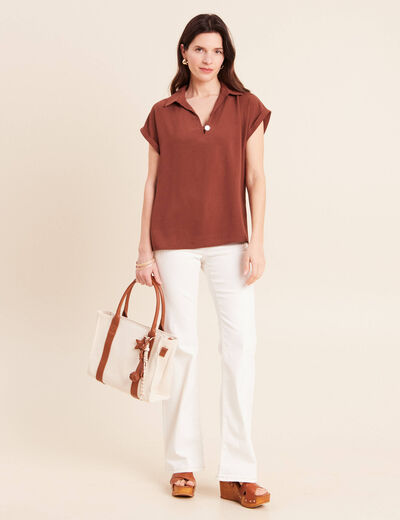 Jean magique L'Unique coupe bootcut blanc femme