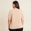 T-shirt manches courtes sable femme