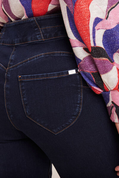 Jeans galbant et confortable denim stone femme