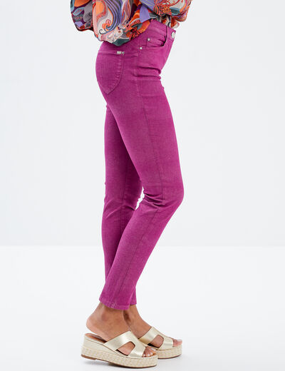 Pantalon magique ajusté taille standard violet clair femme