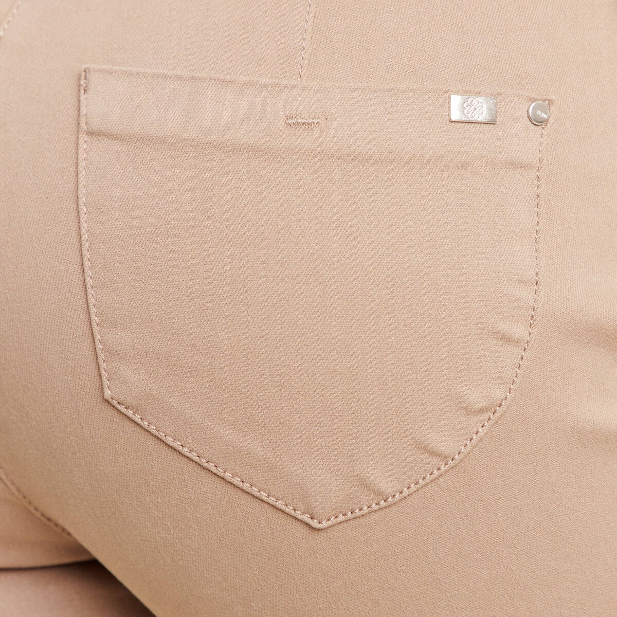 Pantalon magique L'Unique effet brillant taupe femme