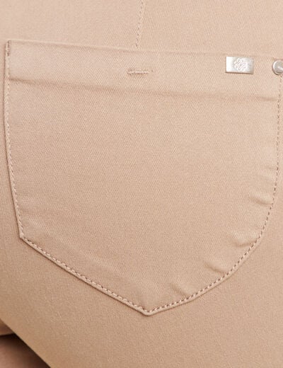 Pantalon magique L'Unique effet brillant taupe femme