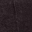 Jean droit ceintur&eacute; taille standard noir femme
