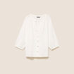 Chemise manches 3/4 ecru femme