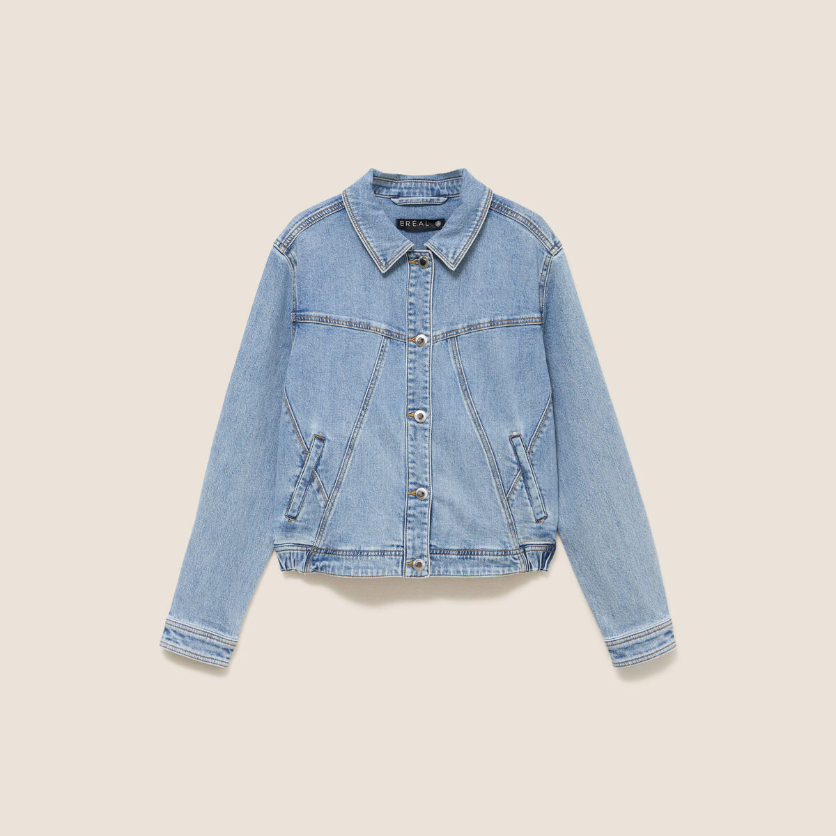 Veste denim denim double stone femme