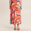 Jupe longue &eacute;vas&eacute;e multicolore femme