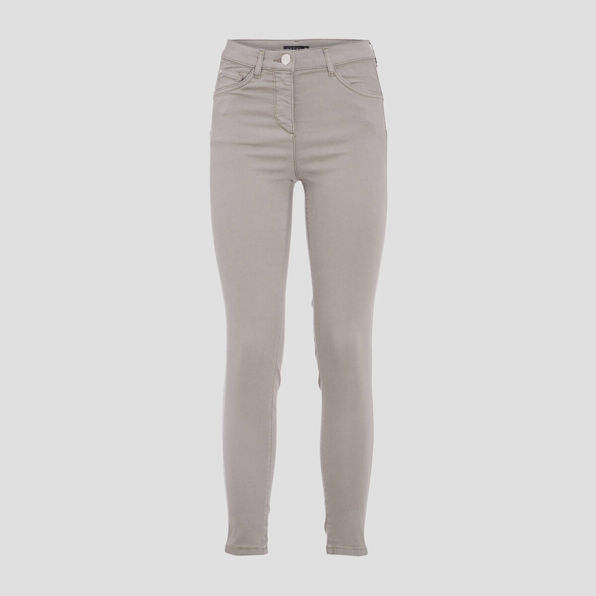 Pantalon léger taille standard 7/8ème vert clair femme