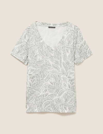 T-shirt manches courtes gris femme