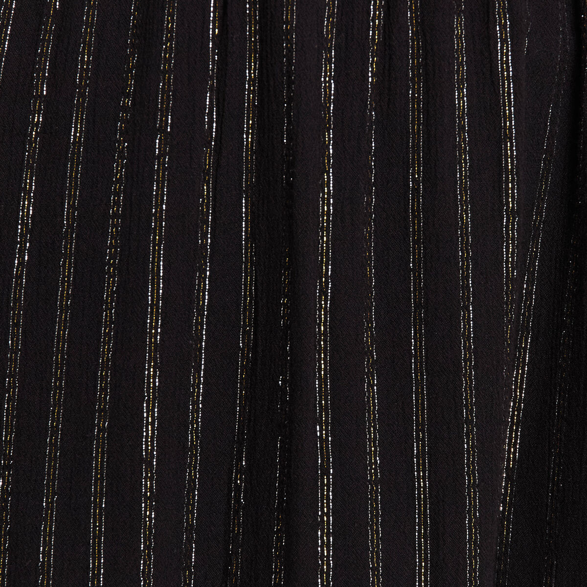 Robe longue droite fluide noir femme