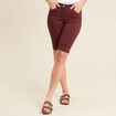 Bermuda magique le Léger bordeaux femme