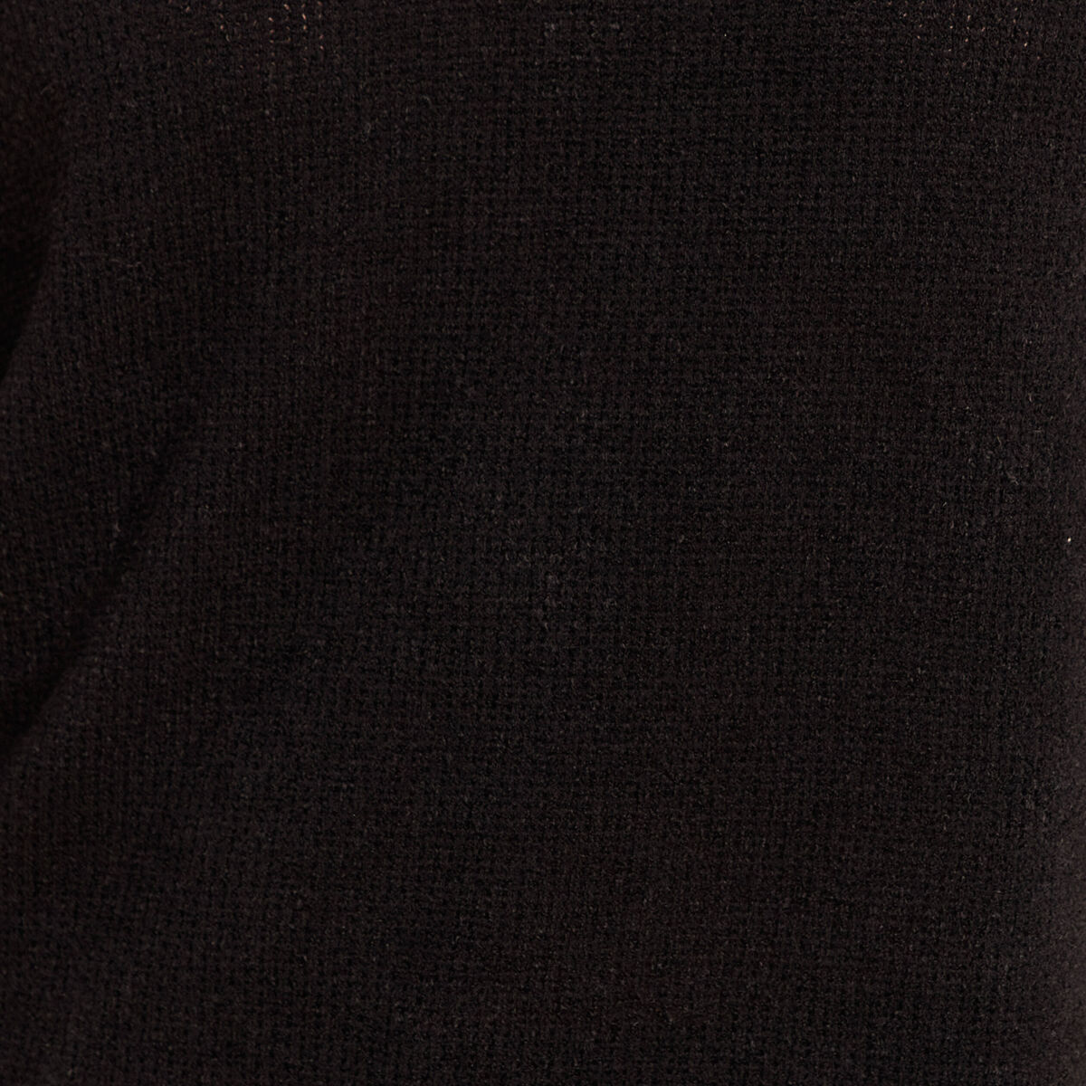 T-shirt col chemise manches 3/4 noir femme