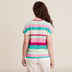 T-shirt manches courtes rose femme