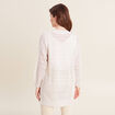 Gilet ajouré manches 3/4 ecru femme