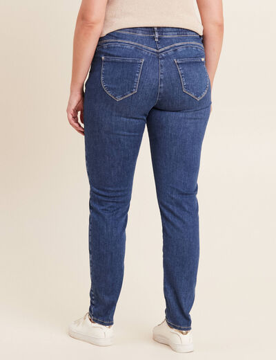 Jean magique L'Unique coupe ajust&eacute;e denim double stone femme