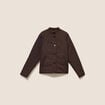 Doudoune doubl&eacute;e marron fonc&eacute; femme