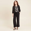 T-shirt manches courtes noir femme