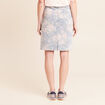 Jupe droite en jean taille standard rose femme