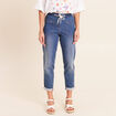 Jean coupe mom 7/8&egrave;me denim stone femme