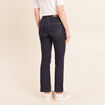 Jean raccourci coupe bootcut denim brut femme
