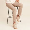 Pantalon magique L'Unique effet brillant taupe femme