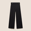 Pantalon taille haute noir femme
