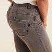 Jean ajusté taille standard 7/8ème gris femme