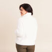 Pull manches longues ecru femme